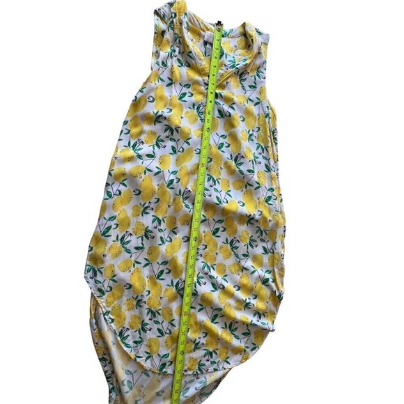 Cupio Sleeveless Lemon Print‎ Dress L/G Novelty Vaction Summer - Picture 4 of 11
